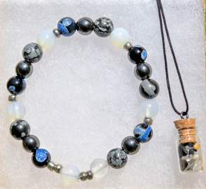 "Clarity, Focus, Meditation" Bracelet w/ Mustard Seed Charm