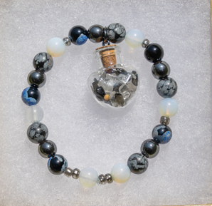 "Clarity, Focus, Meditation" Bracelet w/ Mustard Seed Charm