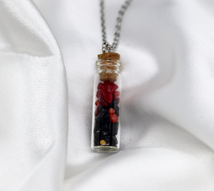 "Renewal + Protection" Long Vial Necklace