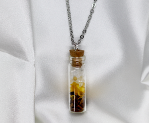 "Joy + Confidence" Long Vial Necklace