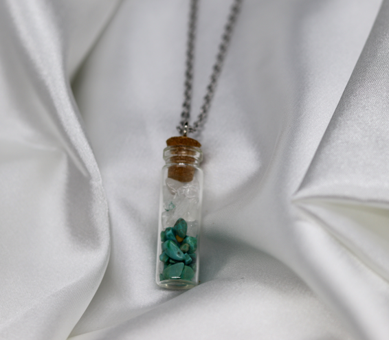 "Peace & Calm" Long Vial Necklace