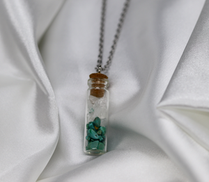 "Peace & Calm" Long Vial Necklace
