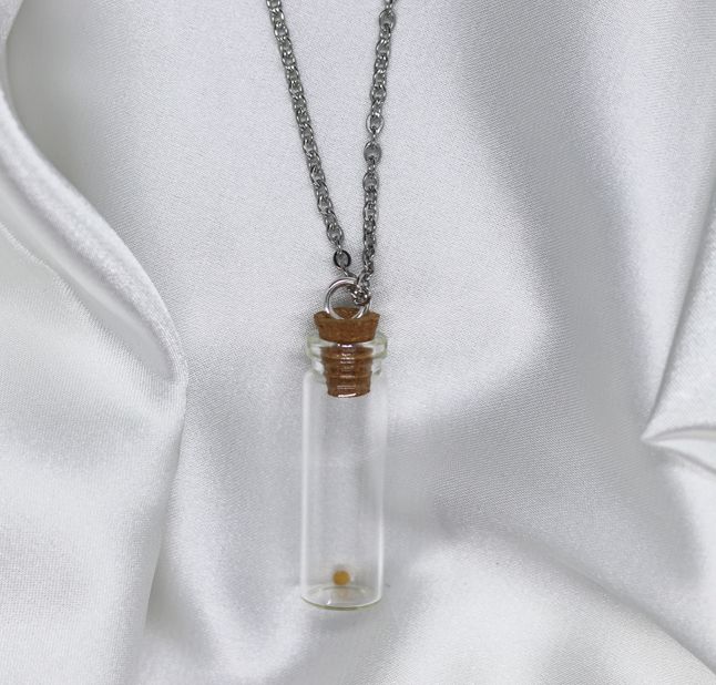 Clear Long Vial Necklace