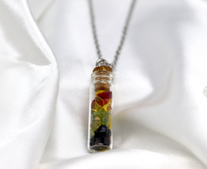 Rasta Long Vial Necklace