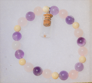 "Love + Wisdom" Bracelet w/ Mustard Seed Charm