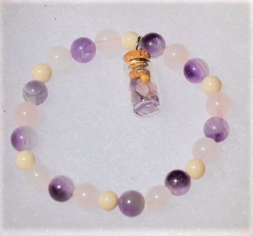 "Love + Wisdom" Bracelet w/ Mustard Seed Charm