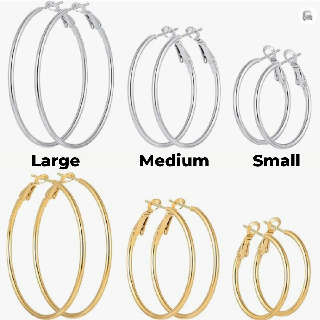 Amethyst Hoop Earrings