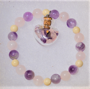 "Love + Wisdom" Bracelet w/ Mustard Seed Charm