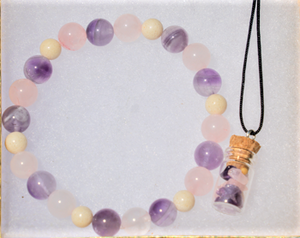 "Love + Wisdom" Bracelet w/ Mustard Seed Charm