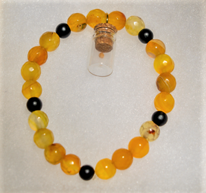 "Joy + Protection" Bracelet w/ Mustard Seed Charm