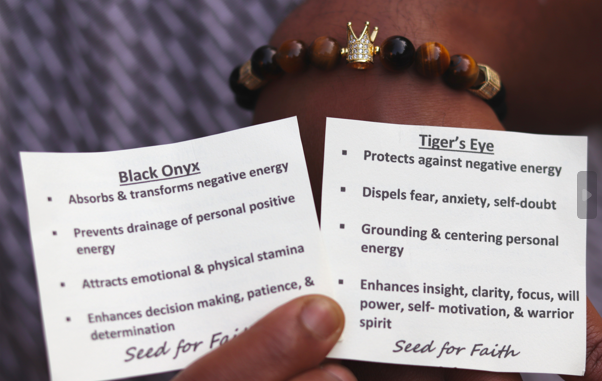 Black Onyx + Tiger's Eye Stacked Bracelet