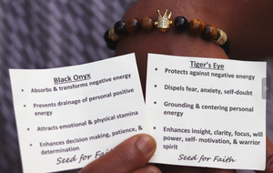Black Onyx + Tiger's Eye Stacked Bracelet