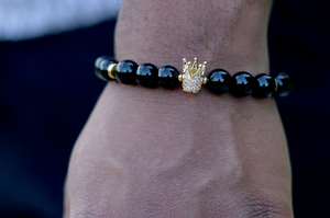 Black Onyx Gold Crown
