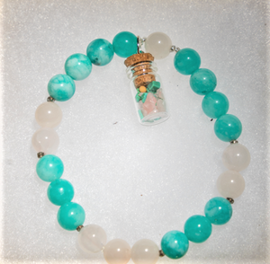 "Peace + Love" Bracelet w/ Mustard Seed Charm