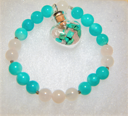 "Peace + Love" Bracelet w/ Mustard Seed Charm
