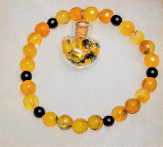 "Joy + Protection" Bracelet w/ Mustard Seed Charm