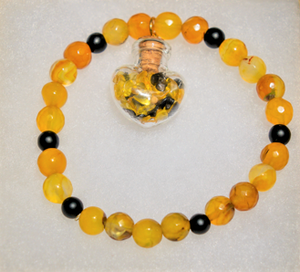 "Joy + Protection" Bracelet w/ Mustard Seed Charm